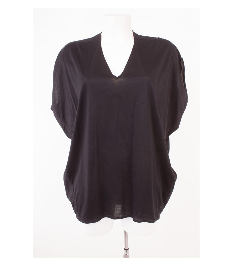 COS Damen T-Shirt Gr. S Schwarz Baumwolle – Foto 1