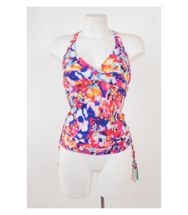 SEAFOLLY Damen Badeanzug Oberteil Top DD/E CUP Gr. 10 DE 36 Mehrfarbig NEU – Foto 1