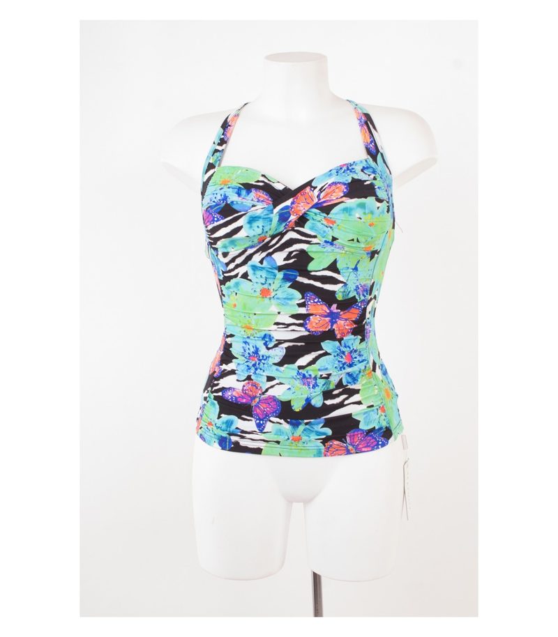 SEAFOLLY Damen Badeanzug Oberteil Top Gr. 10 DE 36 Mehrfarbig NEU – Foto 1