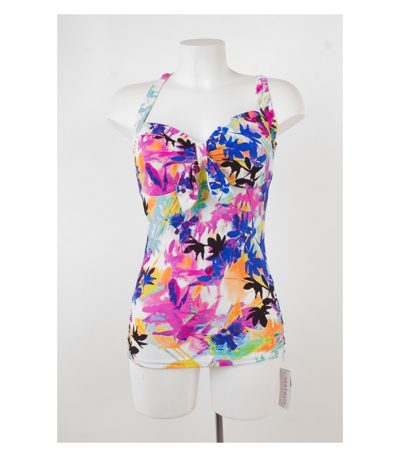 SEAFOLLY Damen Badeanzug Oberteil Top DD CUP Gr. 10 DE 36 Mehrfarbig NEU