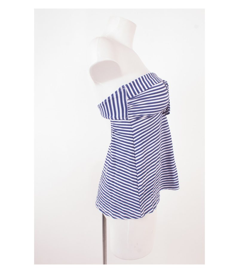 SEAFOLLY Damen Badeanzug Oberteil Top Gr. 12 DE 38 Blau Weiß NEU – Foto 2