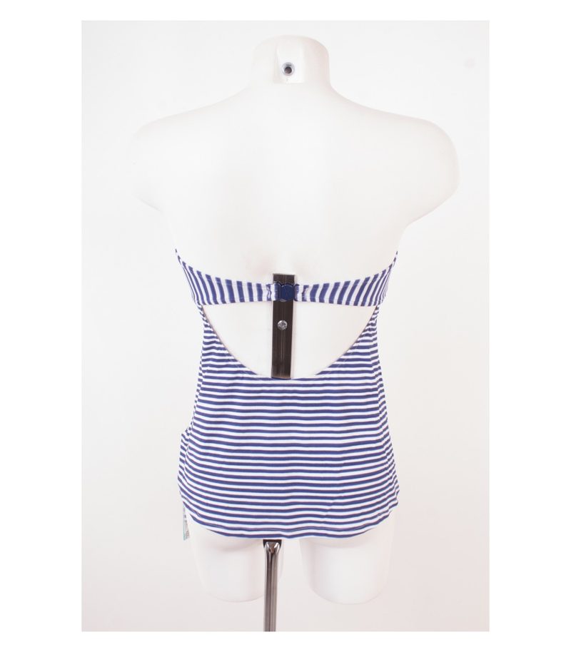 SEAFOLLY Damen Badeanzug Oberteil Top Gr. 12 DE 38 Blau Weiß NEU – Foto 4