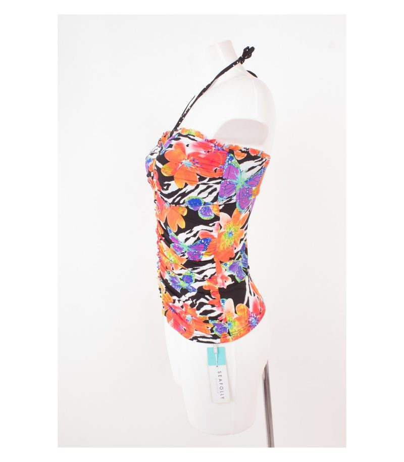 SEAFOLLY Damen Badeanzug Oberteil Top D CUP Gr. 10 DE 36 Mehrfarbig NEU – Foto 3