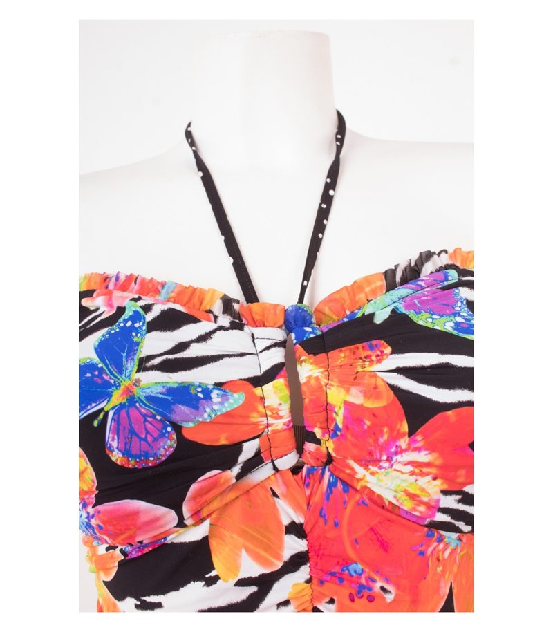 SEAFOLLY Damen Badeanzug Oberteil Top D CUP Gr. 10 DE 36 Mehrfarbig NEU – Foto 5
