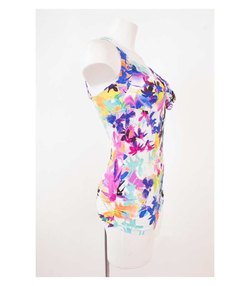 SEAFOLLY Damen Badeanzug Oberteil Top DD CUP Gr. 10 DE 36 Mehrfarbig NEU – Foto 2