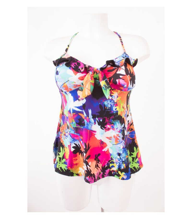 SEAFOLLY Damen Badeanzug Oberteil Top Fit Gr. 10 DE 36 Mehrfarbig NEU – Foto 1