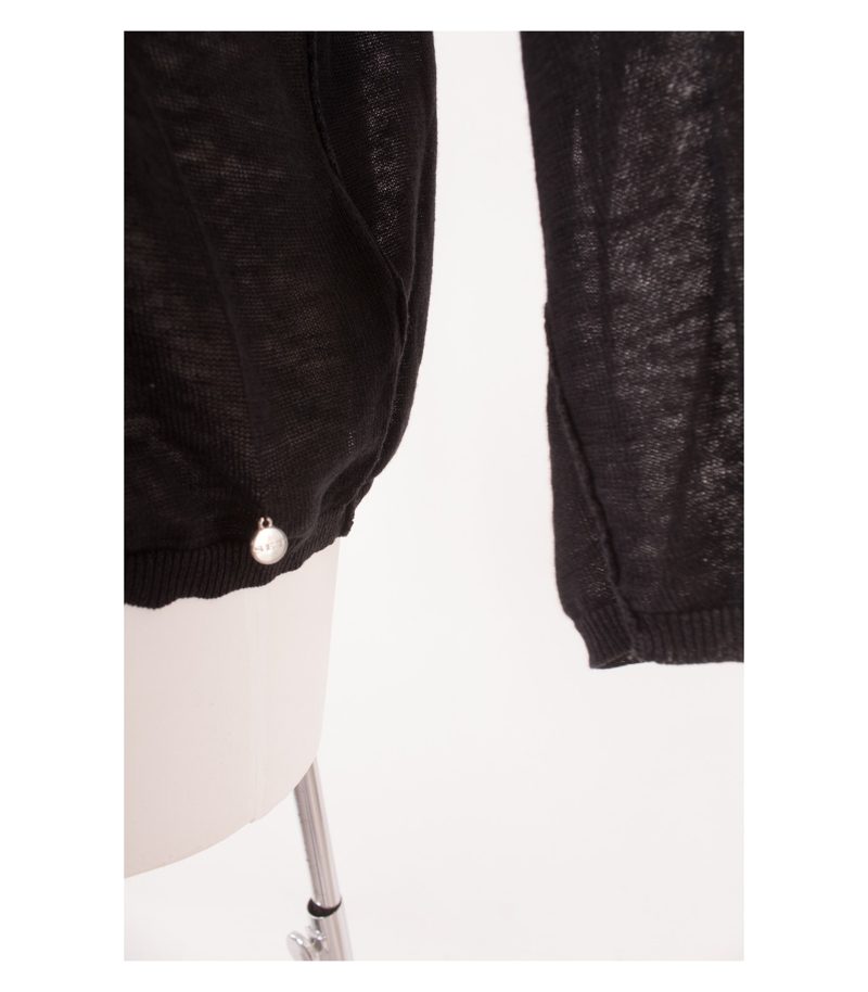 SET Damen Pullover Anthrazitgrau Gr. DE 38 Leinen – Foto 3