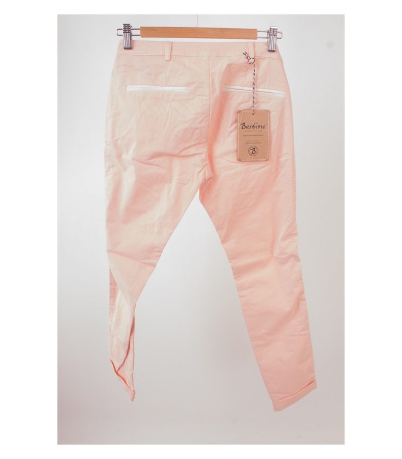 Barb'one Damen Hose Chino Stretch Rosa-Weiß Modell MIA Gr. 25 Neu – Foto 2