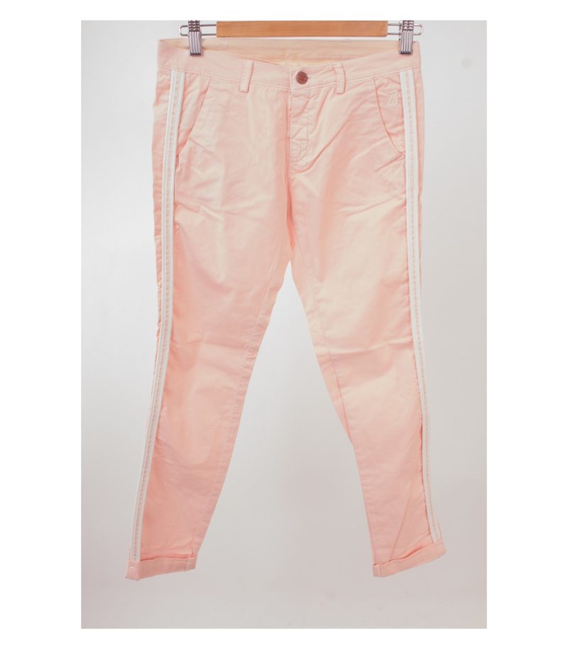 Barb'one Damen Hose Chino Stretch Rosa-Weiß Modell MIA Gr. 26 Neu – Foto 1