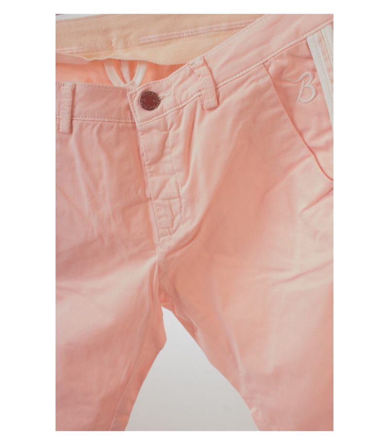 Barb'one Damen Hose Chino Stretch Rosa-Weiß Modell MIA Gr. 27 Neu – Foto 3