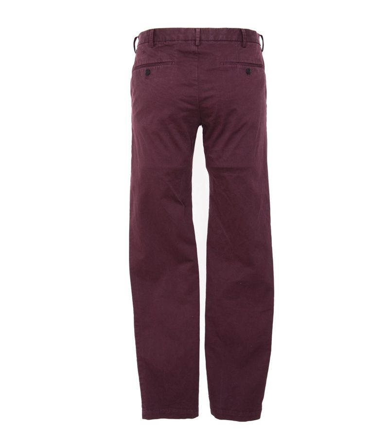 UNIQLO Herren Hose Chino Weinrot Gr. W32 L34 Baumwolle – Foto 3
