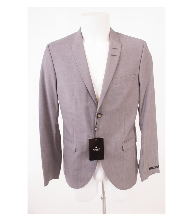TIGER OF SWEDEN Herren Sakko Business Reine Gr. 50 Grau Wolle NEU – Foto 1