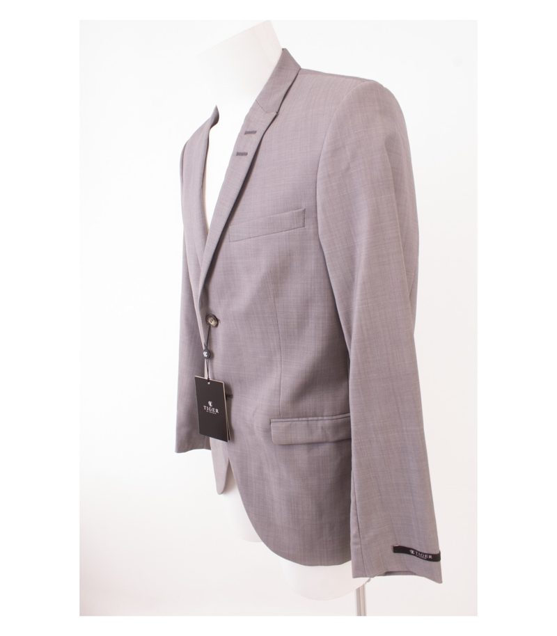 TIGER OF SWEDEN Herren Sakko Business Reine Gr. 50 Grau Wolle NEU – Foto 3