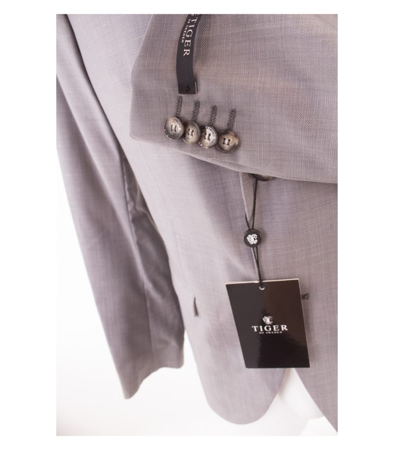 TIGER OF SWEDEN Herren Sakko Business Reine Gr. 50 Grau Wolle NEU – Foto 5