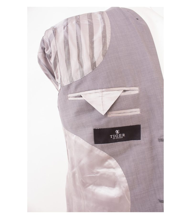 TIGER OF SWEDEN Herren Sakko Business Reine Gr. 50 Grau Wolle NEU – Foto 8