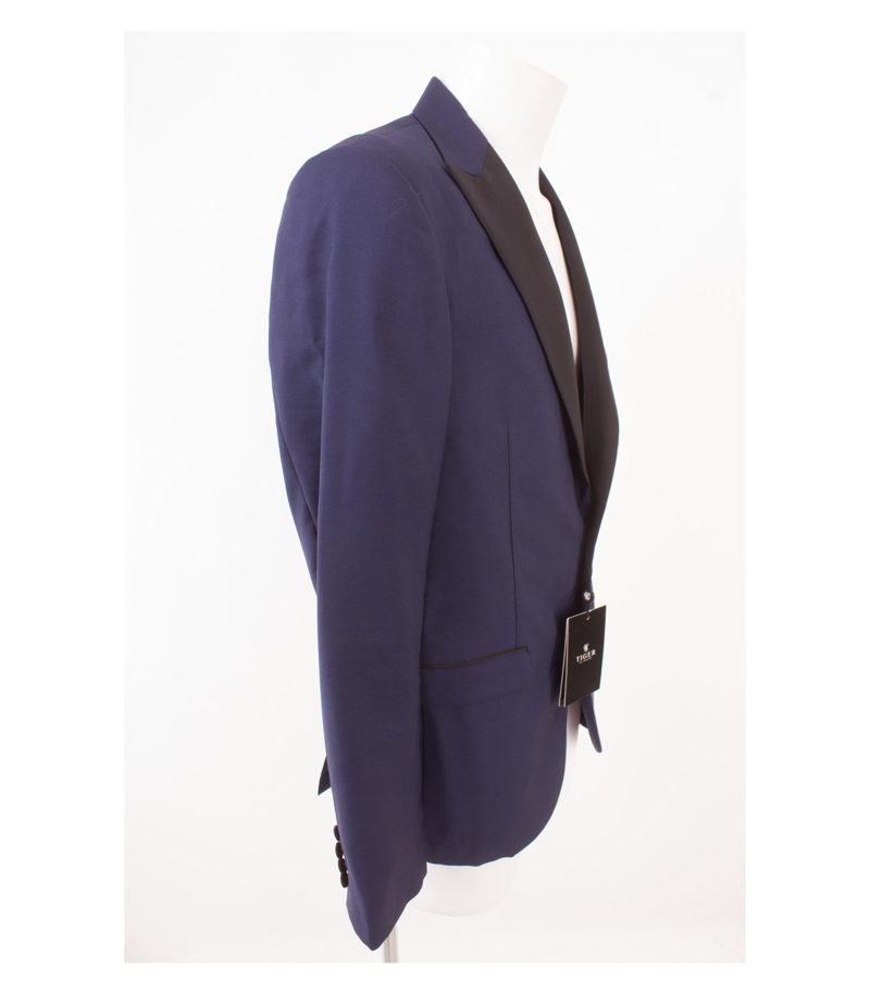 TIGER OF SWEDEN Herren Smoking-Sakko Gr. 50 Blau Schwarz Wolle Mohair NEU – Foto 2