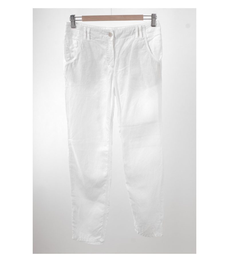 BRAX Damen Hose Leinenhose Style Melo Gr. DE 36 Weiß Leinen – Foto 1