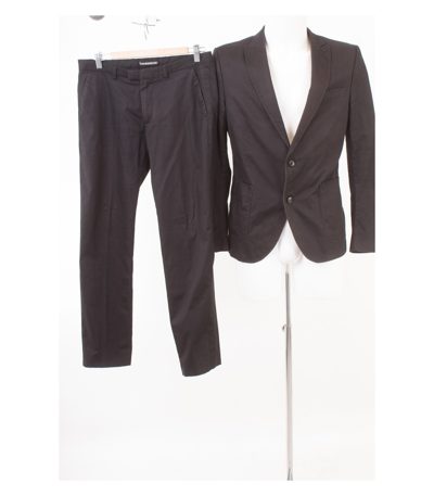 Drykorn Herren For Beautiful People Anzug Sakko Hose Gr. 48 Schwarz Baumwolle