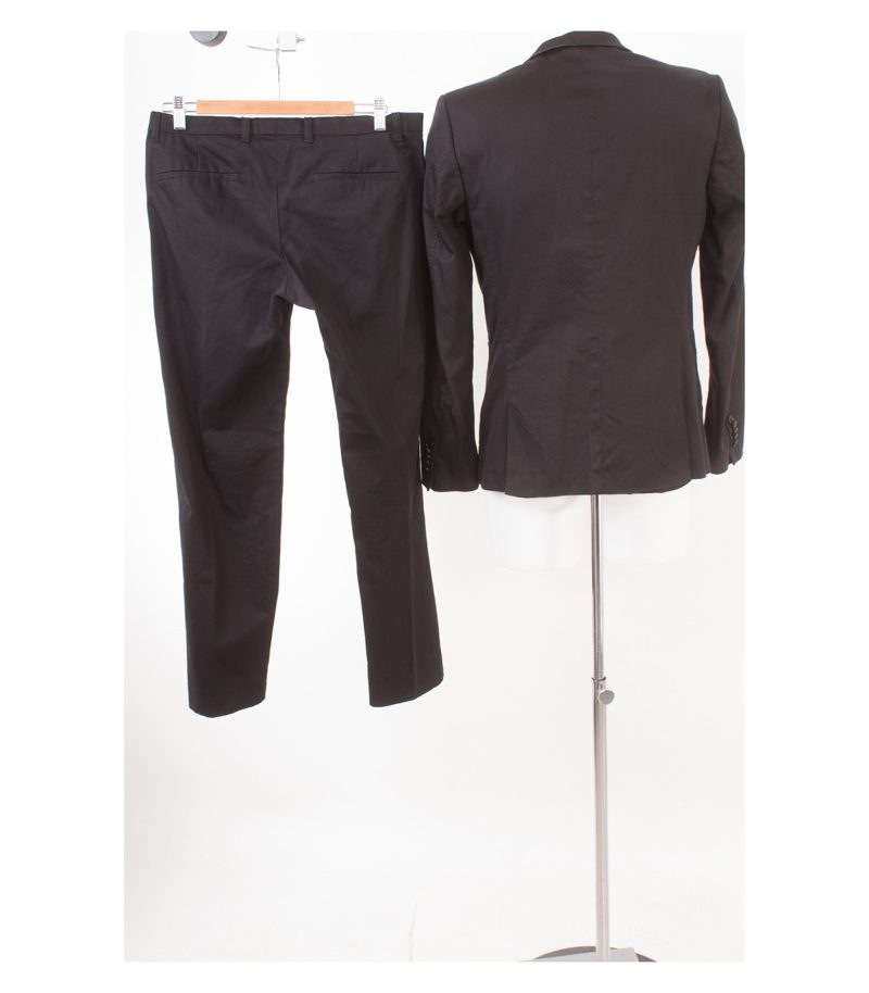 Drykorn Herren For Beautiful People Anzug Sakko Hose Gr. 48 Schwarz Baumwolle – Foto 2