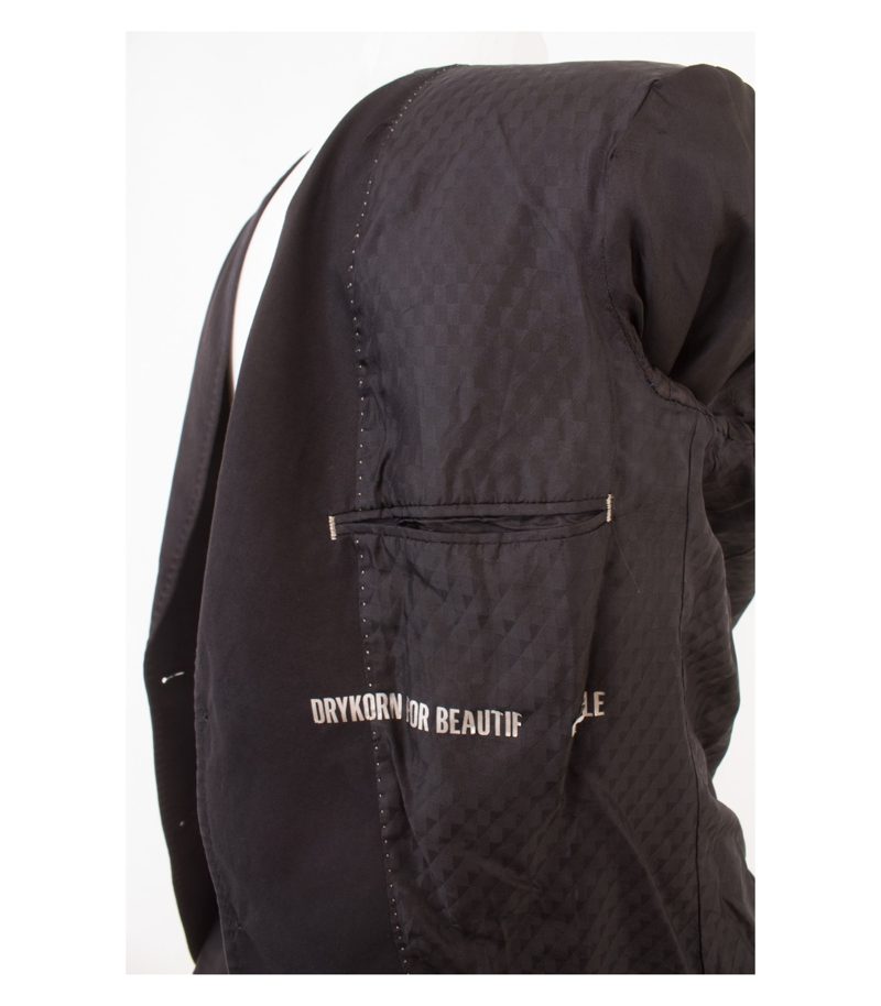 Drykorn Herren For Beautiful People Anzug Sakko Hose Gr. 48 Schwarz Baumwolle – Foto 7