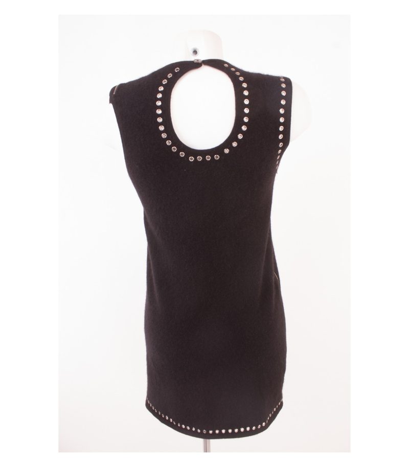 AMOR & PSYCHE Damen Kleid Strickkleid Gr. S Reines Schwarz Kaschmir Cashmere – Foto 5
