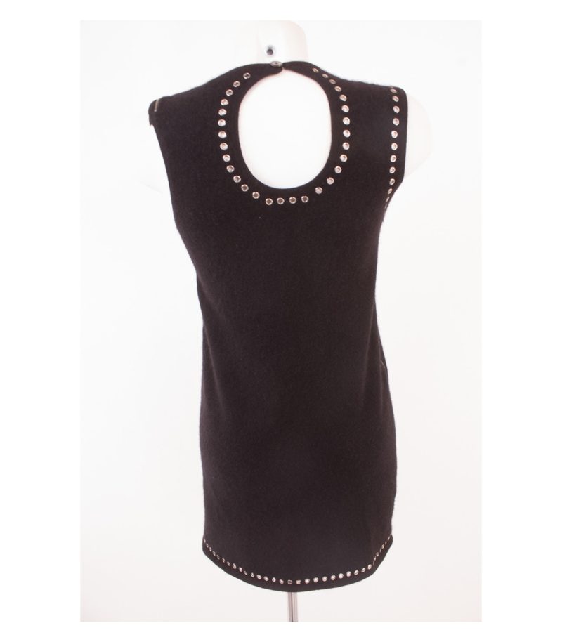 AMOR & PSYCHE Damen Kleid Strickkleid Gr. S Reines Schwarz Kaschmir Cashmere – Foto 7