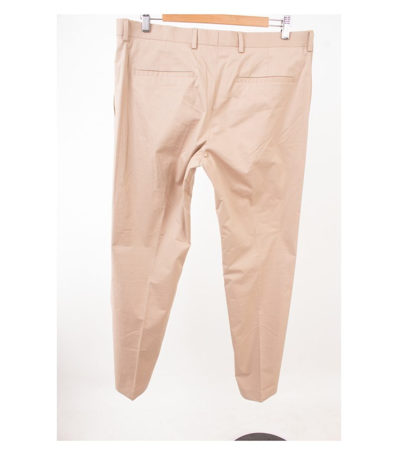 Calvin Klein Herren Hose Anzughose Gr. 50 Hellelfenbein Baumwolle Elasthan – Foto 2
