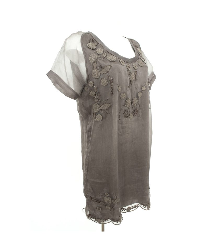 TWIN-SET SIMONA BARBIERI Damen Kleid Shirtkleid Gr. S Seide – Foto 2