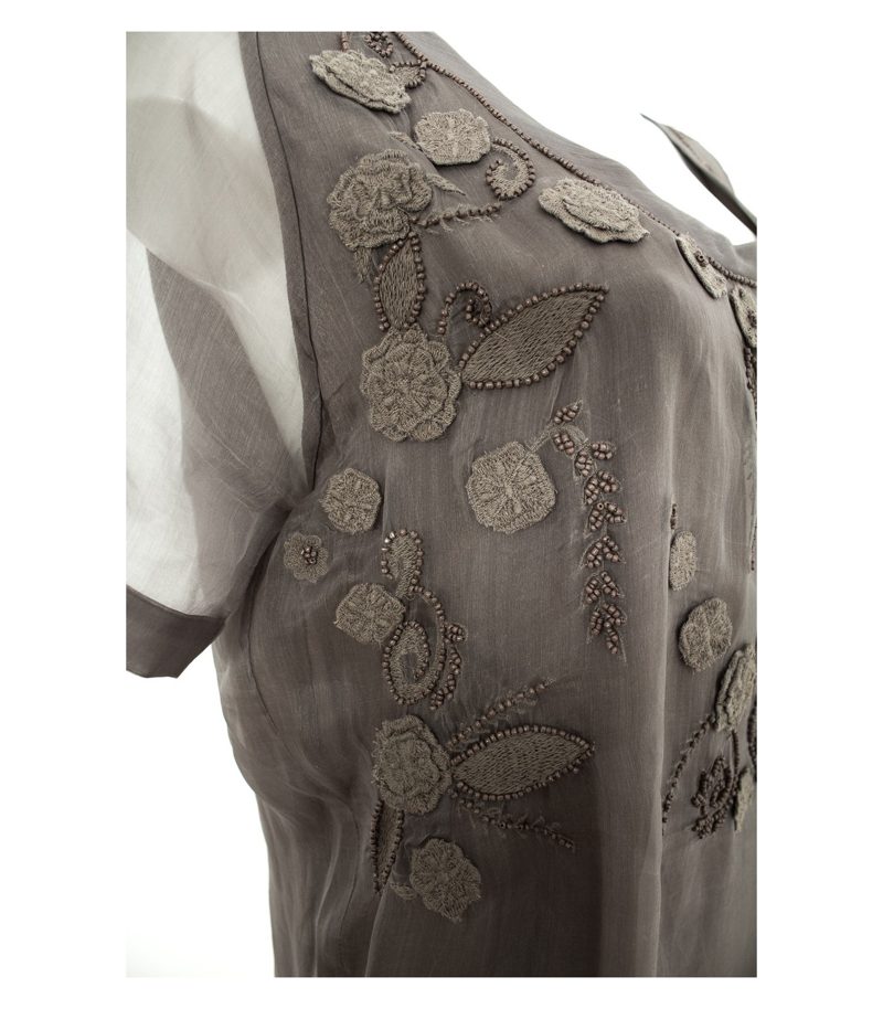 TWIN-SET SIMONA BARBIERI Damen Kleid Shirtkleid Gr. S Seide – Foto 3