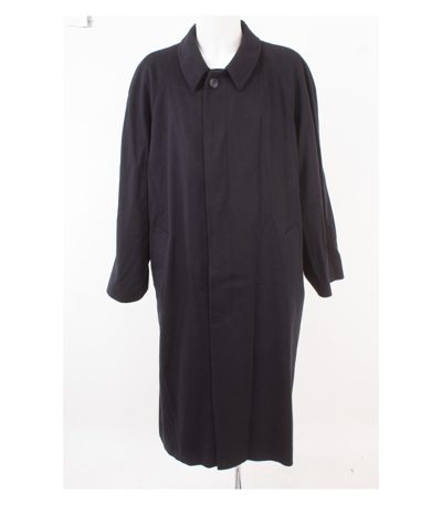 RENE LEZARD Herren Mantel Gr. 110 Reines Blau Kaschmir Cashmere