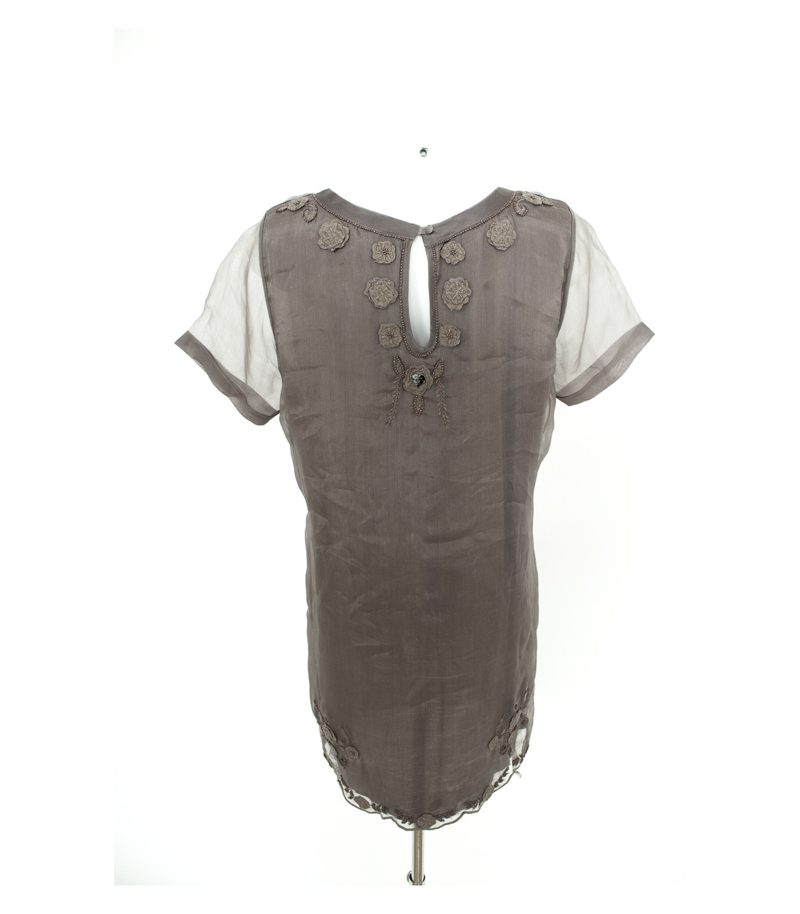 TWIN-SET SIMONA BARBIERI Damen Kleid Shirtkleid Gr. S Seide – Foto 4