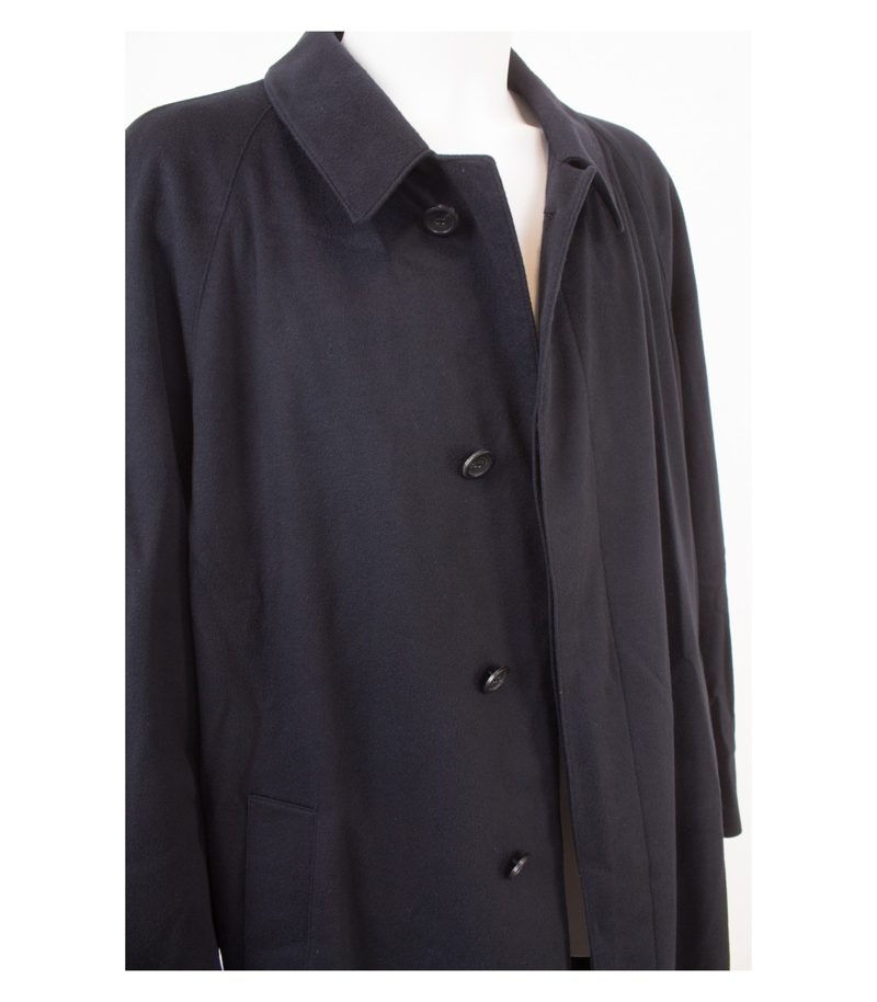 RENE LEZARD Herren Mantel Gr. 110 Reines Blau Kaschmir Cashmere – Foto 6
