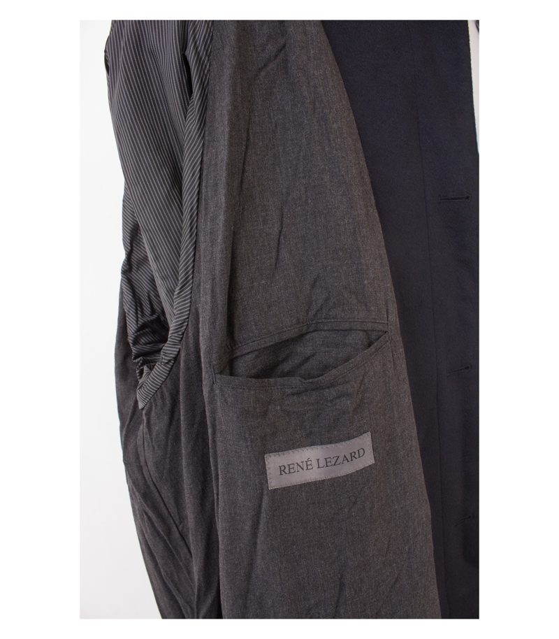 RENE LEZARD Herren Mantel Gr. 110 Reines Blau Kaschmir Cashmere – Foto 8