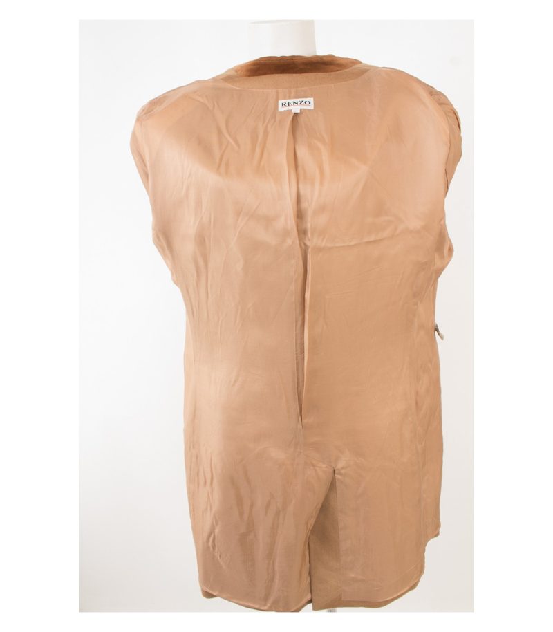 RENZO Damen Mantel Wollmantel Gr. DE 44 Beige Wolle Kaschmir Cashmere – Foto 6