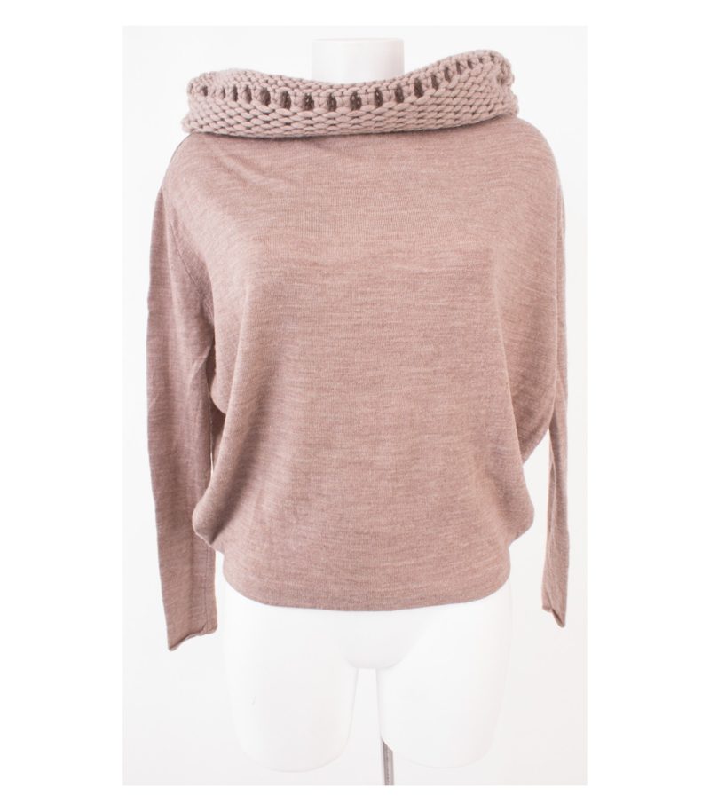 OFF & CO Damen Pullover Gr. XS Beigegrau Wolle Kaschmir Cashmere – Foto 1