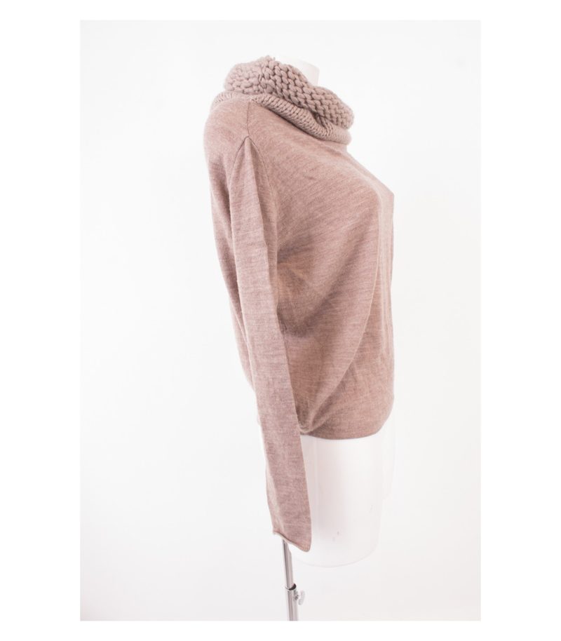 OFF & CO Damen Pullover Gr. XS Beigegrau Wolle Kaschmir Cashmere – Foto 2