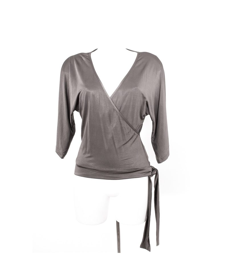 TUZZI Damen Bluse Top Gr. DE 36 Beigegrau – Foto 1