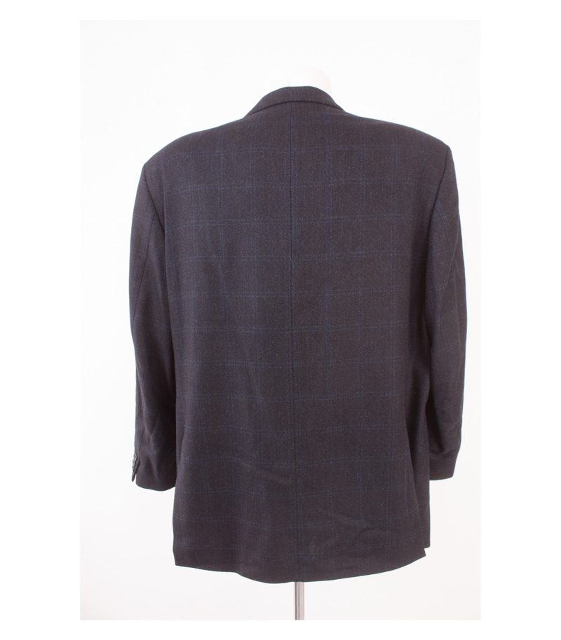 TOYNER Loro Piana Herren Sakko Gr.28 Schwarz-Blau Wolle Kaschmir Cashmere – Foto 4
