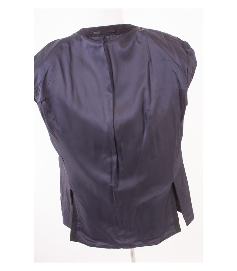 TOYNER Loro Piana Herren Sakko Gr.28 Schwarz-Blau Wolle Kaschmir Cashmere – Foto 7