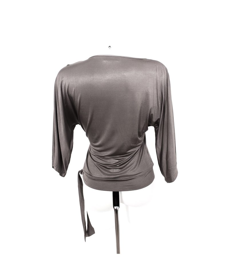 TUZZI Damen Bluse Top Gr. DE 36 Beigegrau – Foto 3