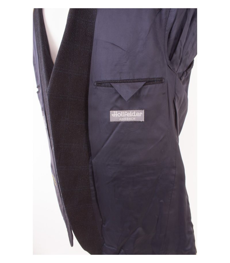 TOYNER Loro Piana Herren Sakko Gr.28 Schwarz-Blau Wolle Kaschmir Cashmere – Foto 9