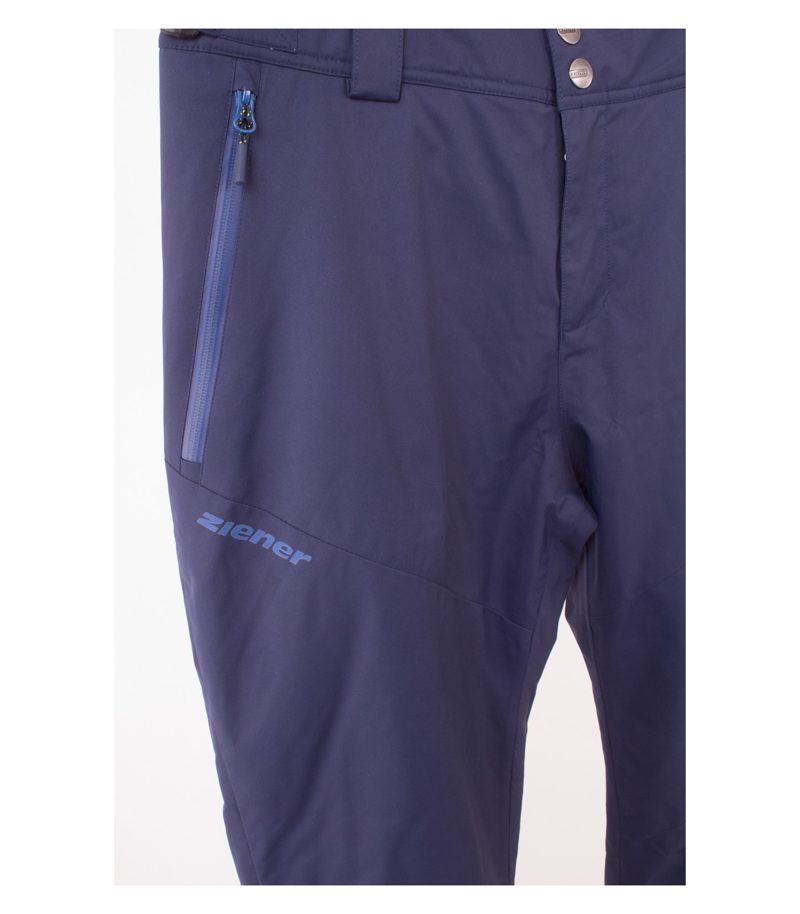 Ziener Herren Hose Skihose Thermohose Schneehose Salopette - Gr. 56 Blau Schwarz – Foto 2
