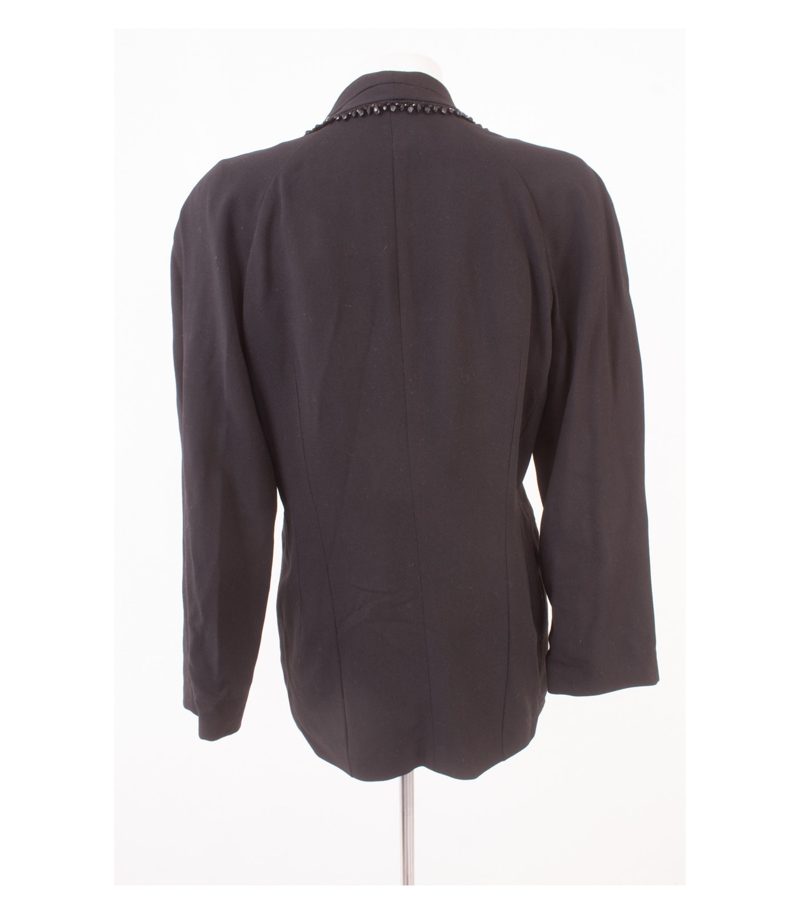 LAUREL Damen Blazer Gr. DE 38 Reine Schwarz Wolle – Foto 4