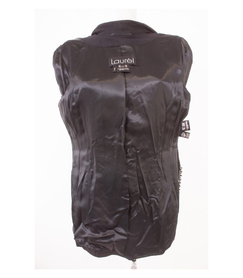 LAUREL Damen Blazer Gr. DE 38 Reine Schwarz Wolle – Foto 7