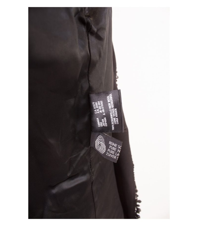 LAUREL Damen Blazer Gr. DE 38 Reine Schwarz Wolle – Foto 9