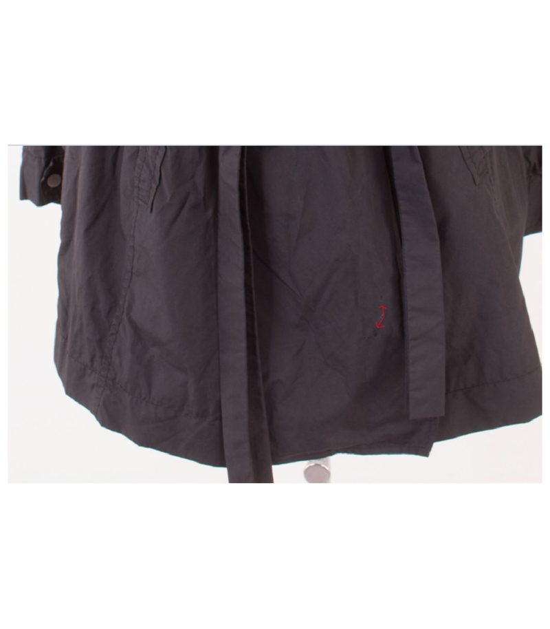 STEFANEL Damen Trenchcoat Mantel Gr. DE 42 Doppelreihig Schwarz – Foto 6