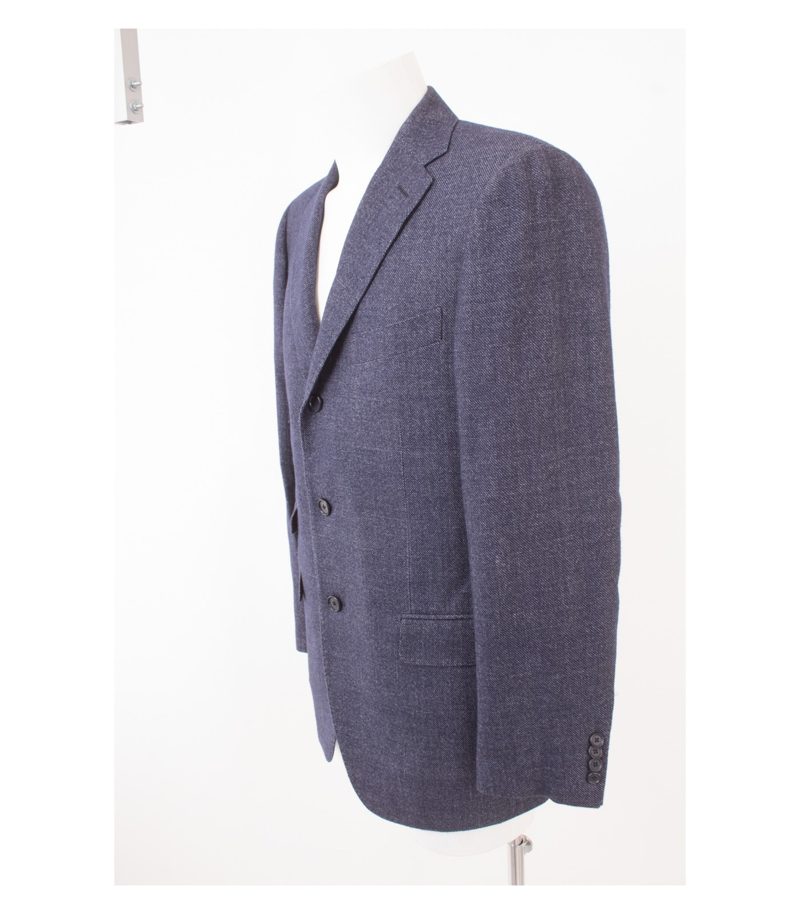 CARUSO BY UNÜTZER Herren Sakko Gr. 50 7 R Wolle Baumwolle Kaschmir – Foto 3