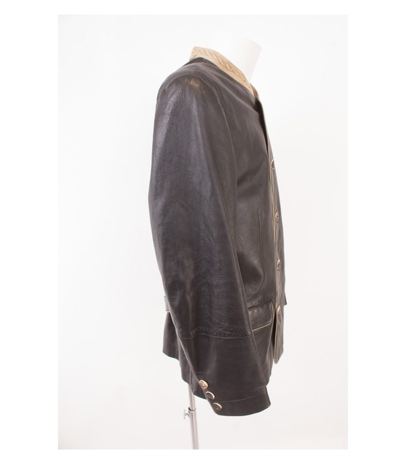 Spieth & Wensky Herren Trachten - Lederjacke Janker Gr.50 Lammnappa Schwarz – Foto 2