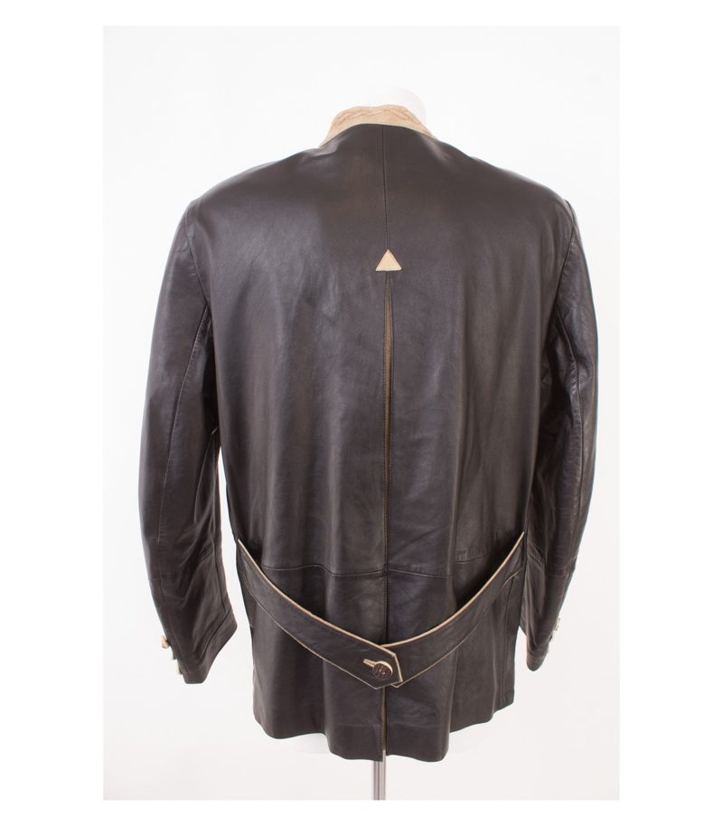Spieth & Wensky Herren Trachten - Lederjacke Janker Gr.50 Lammnappa Schwarz – Foto 4