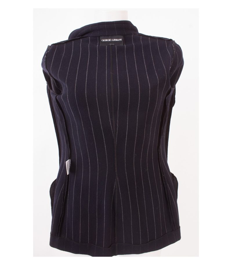 GIORGIO ARMANI Damen Hosenanzug Blazer Hose Borgo 21 Gr. XS Blau Wolle Elasthan – Foto 9